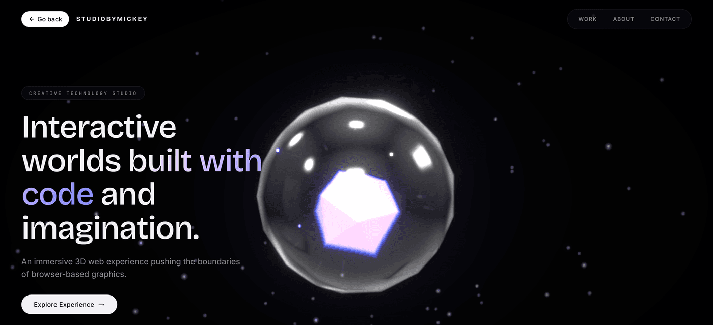 Interactive 3D Experience